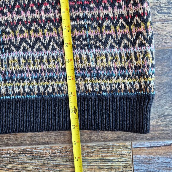 Theory Hadar Chunky Silk Sweater Crew Neck Multcolor Linen Silk Cotton - Picture 13 of 13